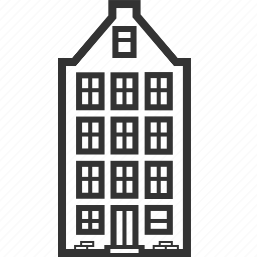 Amsterdam, building, buildings, house, netherlands, property, real estate icon - Download on Iconfinder