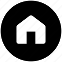 home, house, homepage, circle, address