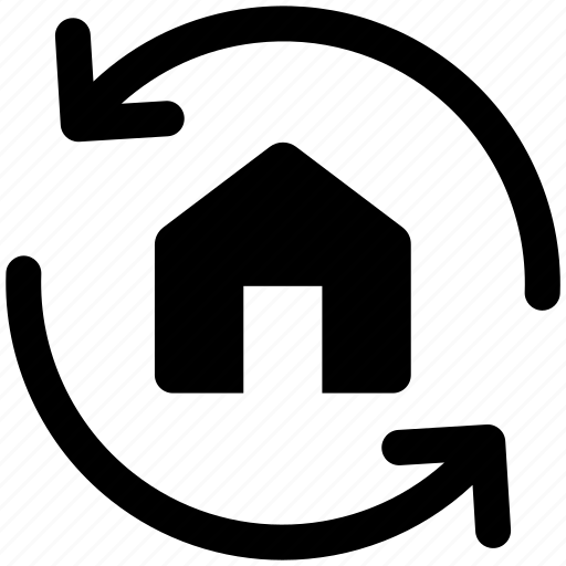 Home, house, property, refresh, restart, page, sync icon - Download on Iconfinder