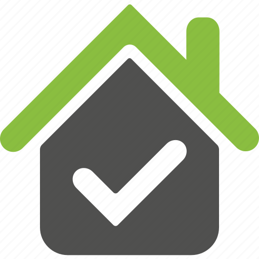 House, approved, check, environment, ok, organic, good icon - Download on Iconfinder