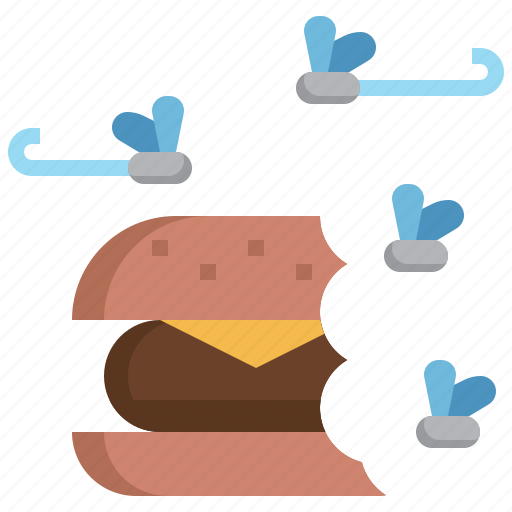 Leftover, food, waste, burger, insect, homeless icon - Download on Iconfinder
