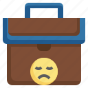 unemployed, jobless, briefcase, signal, suitcase
