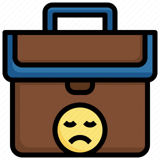 Unemployed, jobless, briefcase, signal, suitcase icon - Download on Iconfinder