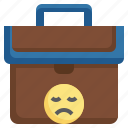 unemployed, jobless, briefcase, signal, suitcase