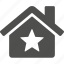 home, house, building, star 