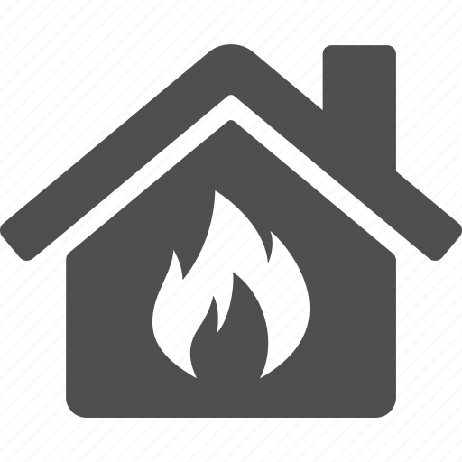 Home, house, building, burn, burning, fire icon - Download on Iconfinder