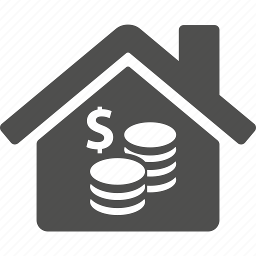 Home, house, building, coin, dollar, estate, money icon - Download on Iconfinder