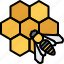bee, honeycomb, apiary, beekeeper, beekeepering, honey 