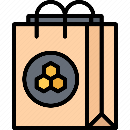 Shopping, bag, shop, apiary, beekeeper, beekeepering, honey icon - Download on Iconfinder