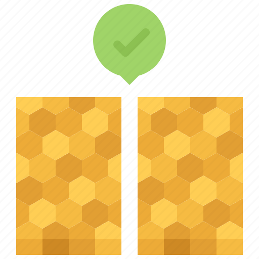 Honeycomb, check, apiary, beekeeper, beekeepering, honey icon - Download on Iconfinder