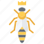 bee, queen, crown, apiary, beekeeper, beekeepering, honey 