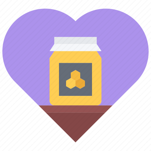Jar, lovem, heart, apiary, beekeeper, beekeepering, honey icon - Download on Iconfinder