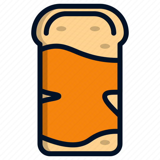 Bread, breakfast, honey, jar, jam, healthy, food icon - Download on Iconfinder