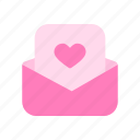communication, envelope, letter, love, mail, message, valentine