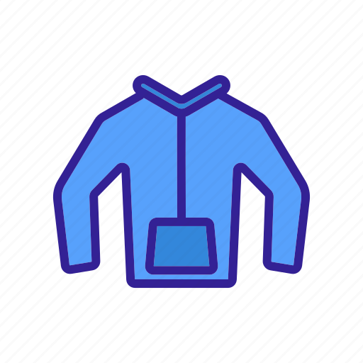 Clothing, fashionable, hood, hoodie, stylish, sweater, warm icon - Download on Iconfinder