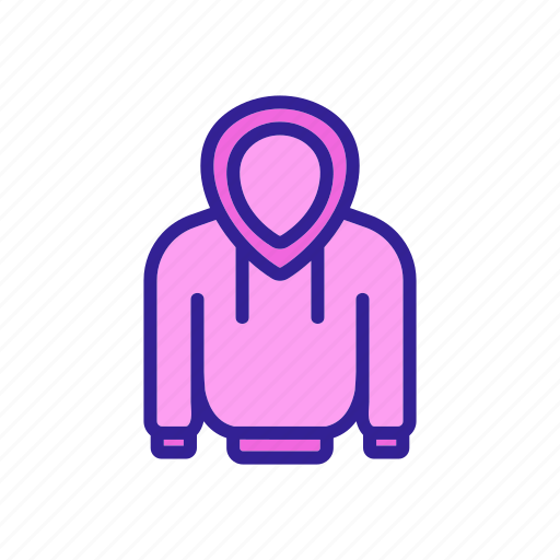 Clothes, drawing, hoodie, hoody, jacket, object, web icon - Download on Iconfinder