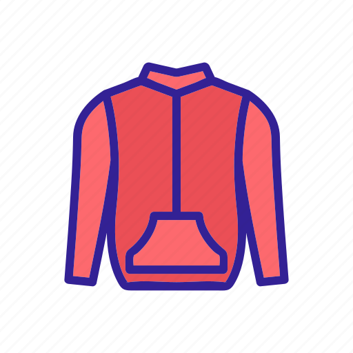 Clothing, fashion, hoodie, jacket, linear, sweater, wear icon - Download on Iconfinder