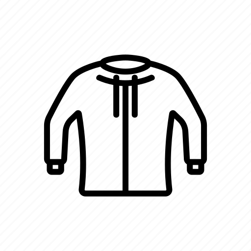 Clothes, drawing, hoodie, hoody, jacket, object, web icon - Download on Iconfinder
