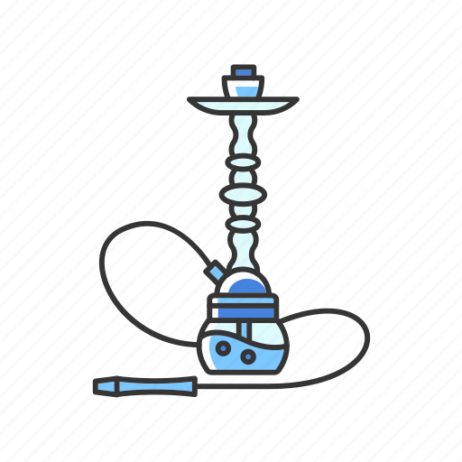 Blue, color, hookah, qalyan, smoke, tobacco, vapor icon - Download on Iconfinder