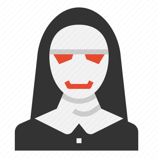 Avatar, character, cosplay, halloween, killer, nun, spooky icon - Download on Iconfinder