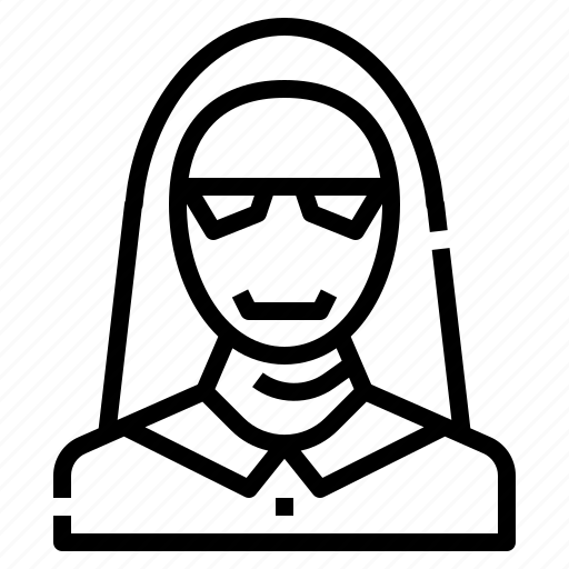 Avatar, character, cosplay, halloween, killer, nun, spooky icon - Download on Iconfinder