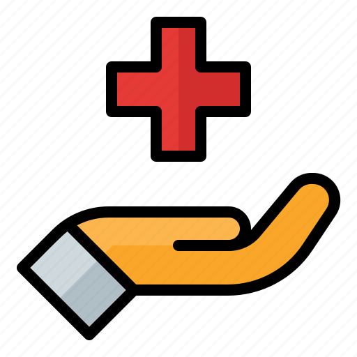 Hand, healthcare, hospital, medical, save, serve icon - Download on Iconfinder