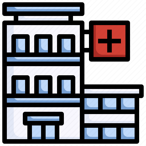 Hospital, building, sign, city, buildings, medical icon - Download on Iconfinder