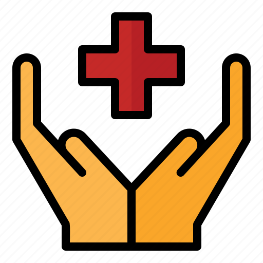 Charity, hand, healthcare, hospital, medical, save icon - Download on Iconfinder