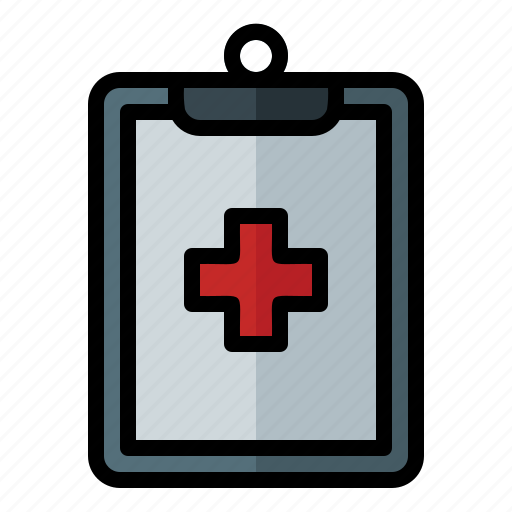 Clipboard, healthcare, hospital, medical, report icon - Download on Iconfinder