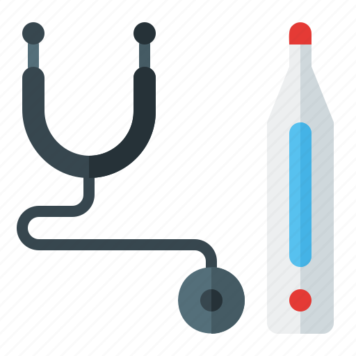 Healthcare, hospital, medical, stethoscope, thermometer icon - Download on Iconfinder