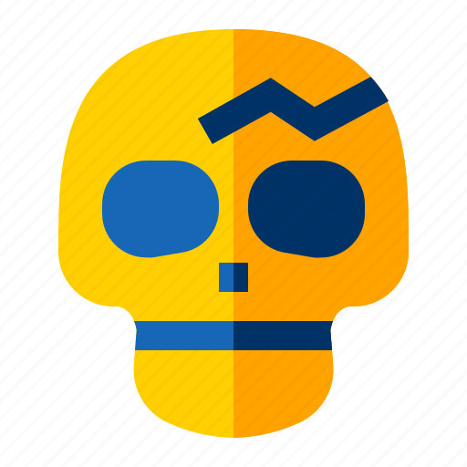 Accident, concussion, crack, halloween, injury, skeleton, skull icon - Download on Iconfinder
