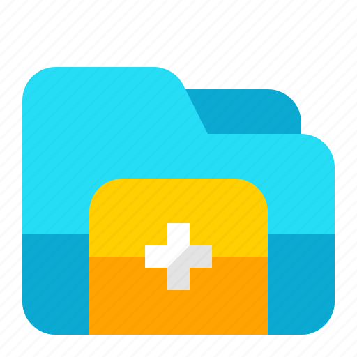 Add, clinic, document, file, folder, hospital, patient icon - Download on Iconfinder