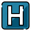 h, hospital sign, letter, sign 