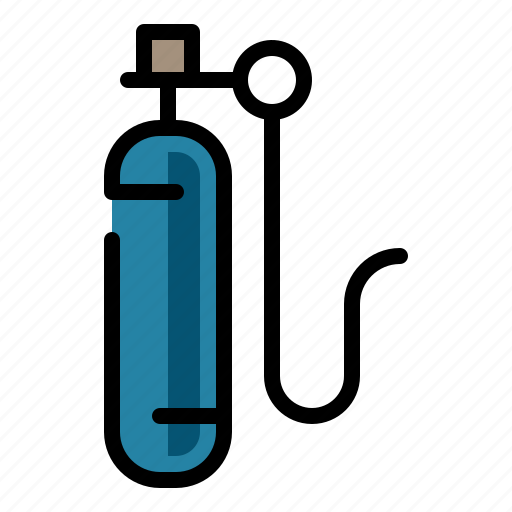 O2, oxygen, oxygen cylinder, oxygen tank icon - Download on Iconfinder