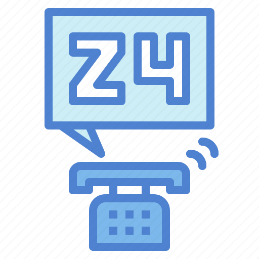 Call, customer, hours, phone, service icon - Download on Iconfinder