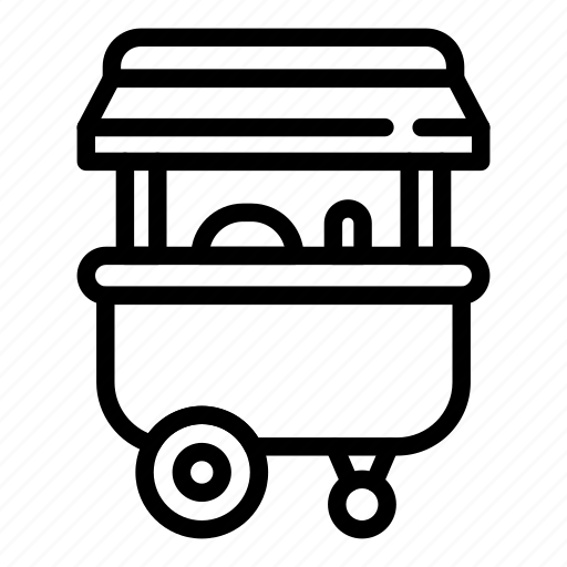 Pushcart, food, street icon - Download on Iconfinder
