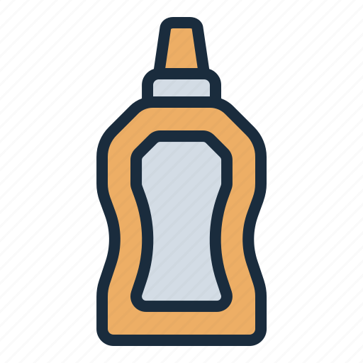 Mustard, bottle, ketchup, condiment, food, dish, restaurant icon - Download on Iconfinder