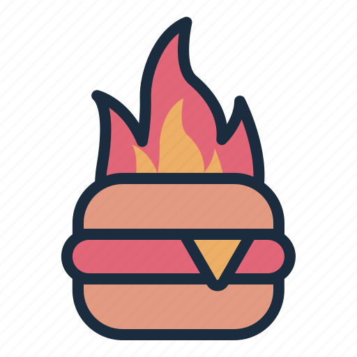 Spicy, burger, fastfood, food, dish, restaurant icon - Download on Iconfinder