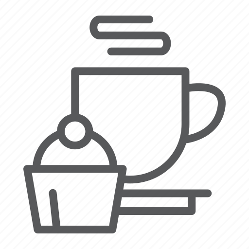 Cake, coffee, cup, drink, food, restaurant, tea icon - Download on Iconfinder