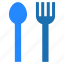 dinner, eat, fork, restaurant, spoon 