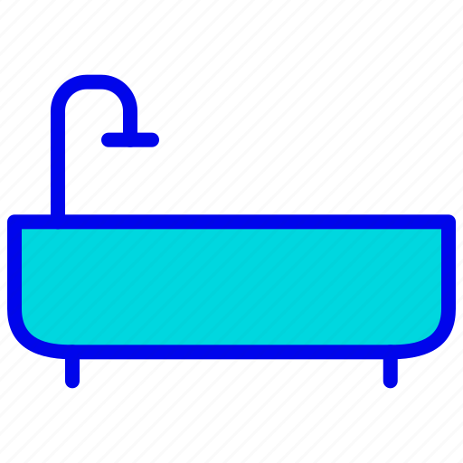 Bath, room, shower, tub, water icon - Download on Iconfinder
