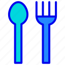 dinner, eat, fork, restaurant, spoon