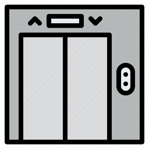Door, down, elevator, lift, up icon - Download on Iconfinder