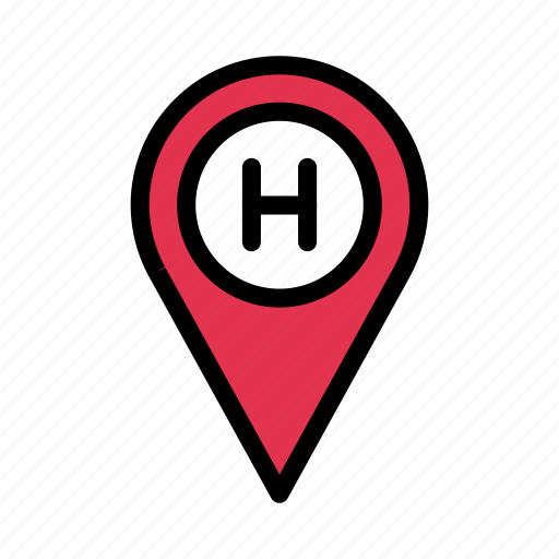 Hotel, location, map, pin, pointer icon - Download on Iconfinder