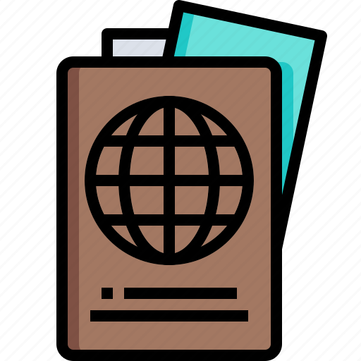 Document, passport, travel, visa, identification icon - Download on Iconfinder