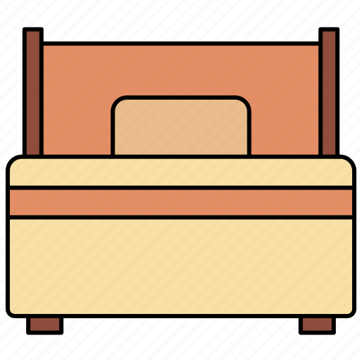 Single, bed, household, bedroom icon - Download on Iconfinder