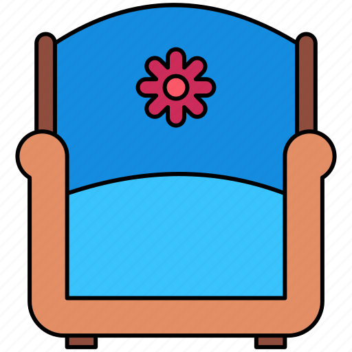 Armchair, furniture, household, chair icon - Download on Iconfinder
