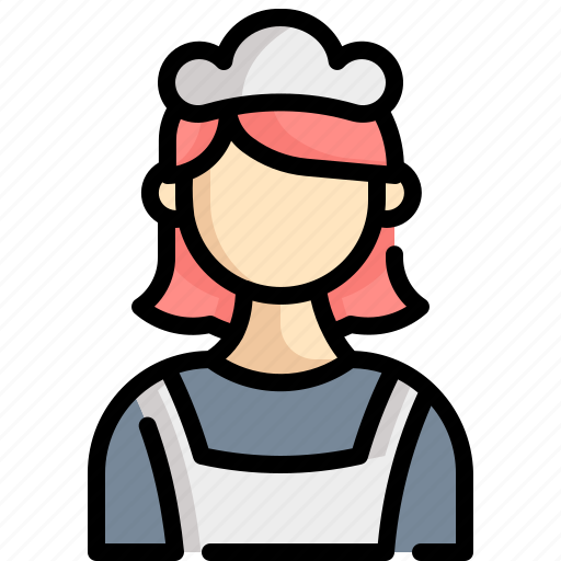 Housekeeping, janitor, housekeeper, maid, servant, cleaner icon - Download on Iconfinder
