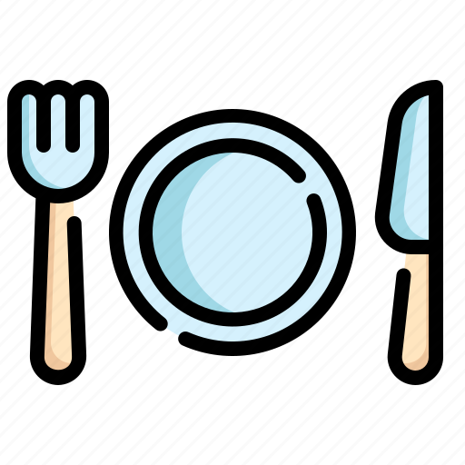 Meal, lunch, dish, cutlery, breakfast, plate, food icon - Download on Iconfinder