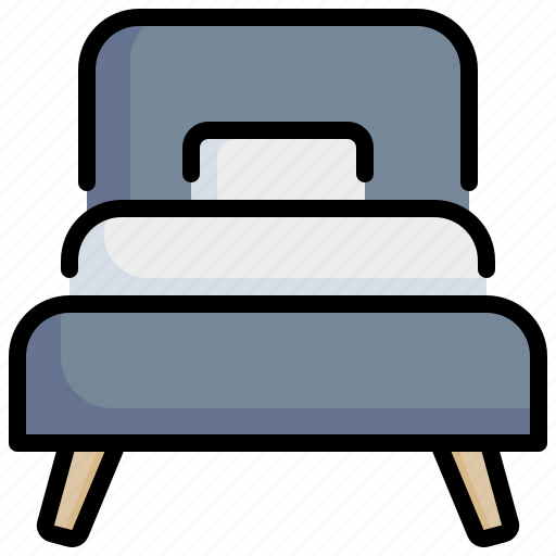 Sleep, hostel, hotel, holidays, single bed icon - Download on Iconfinder